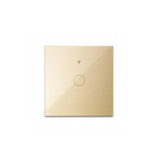 Tuya 1CH Wifi Smart Home Touch Wall Switch for Home Lamps - Gold - PST-WF-E1-L 